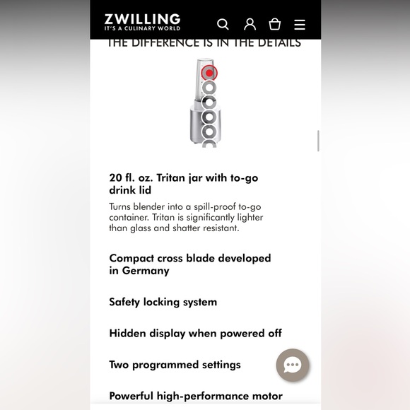ZWILLING ENFINIGY Personal Blender - Silver - Picture 6 of 14